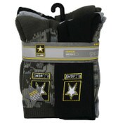 Wholesale - 6pk ARMY BASIC HC BOOT SOCKS SIZE 10-13, UPC: 193159217846